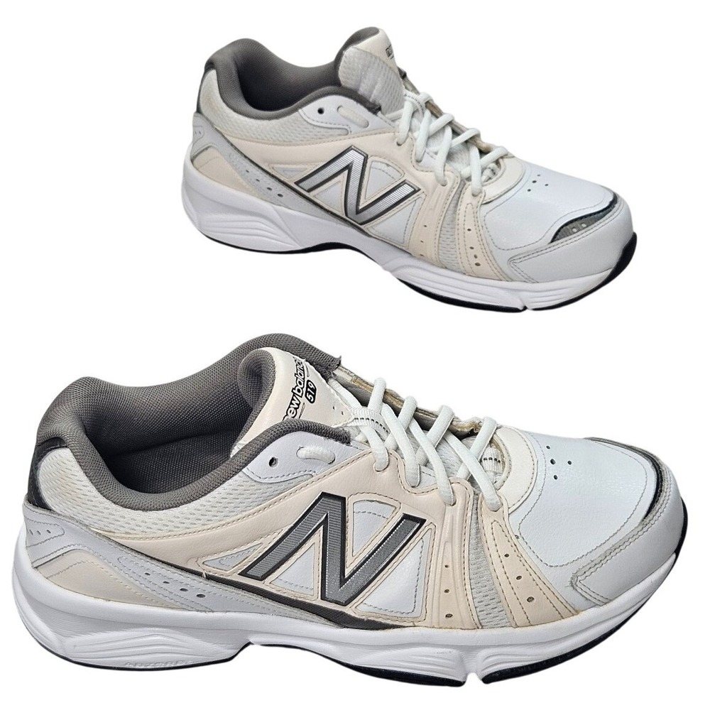 New Balance 519 Mens Cross Training‎ Shoes White Grey MX519WG Size 9 D Excellent
